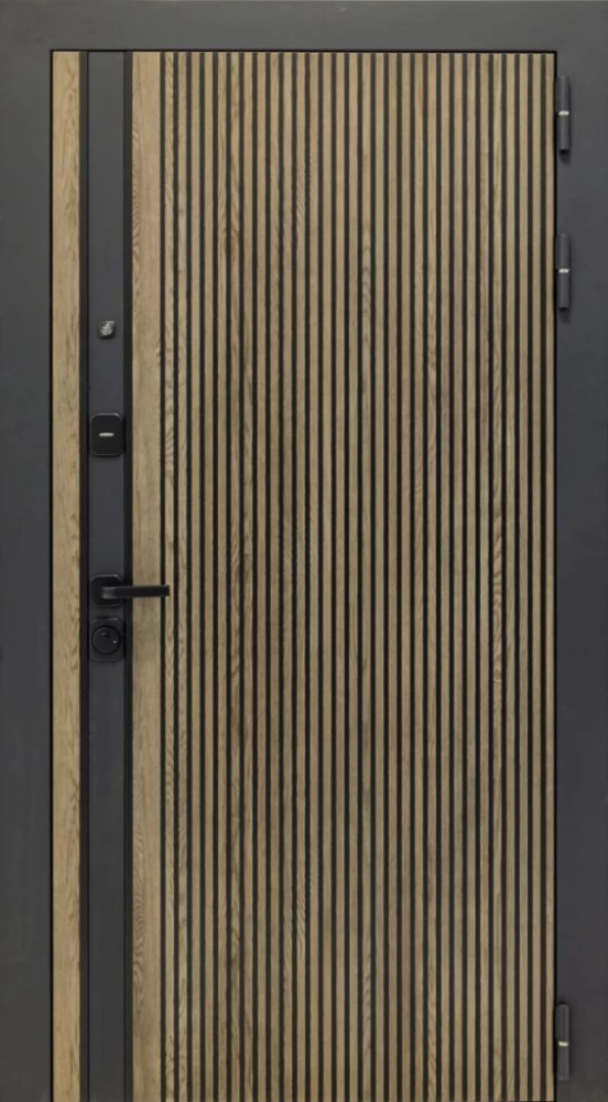 Входная дверь ДвериПРО Rosna ФЛ-701 (10мм, дуб шоколад) DPRO196576 внешняя сторона