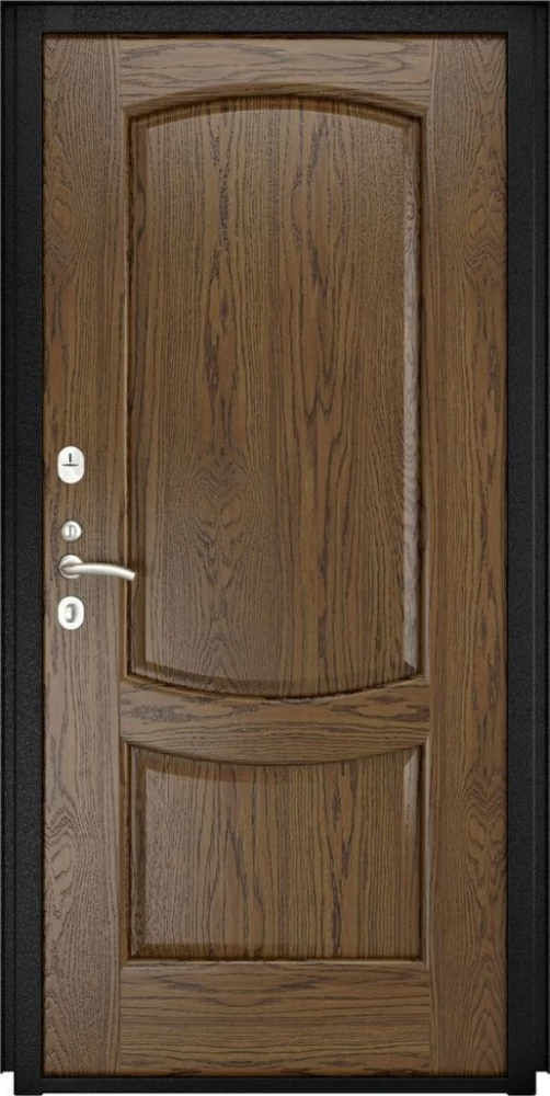 Входная дверь ДвериПРО Квадро Лаура-2 (16мм, светлый мореный дуб) DPRO197020 внутренняя сторона