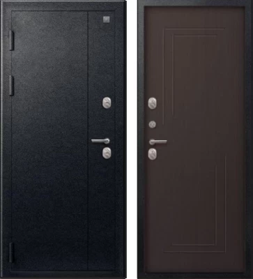 Дверь Термо-100 Черный муар - Темная лиственница