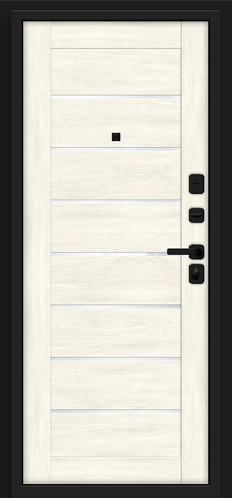 Входная дверь Прайм/SBlack Graphite Shell/Nordic Oak BR6210 внутренняя сторона