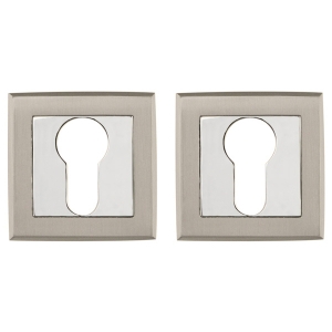 Накладка под цилиндр ET.K.QL52 (ET QL) SN/CP-3 матовый никель/хром