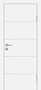 Межкомнатная дверь P-12 Белый матовый
