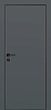 Межкомнатная дверь PX-1 черная кромка с 4-х ст. Графит матовый